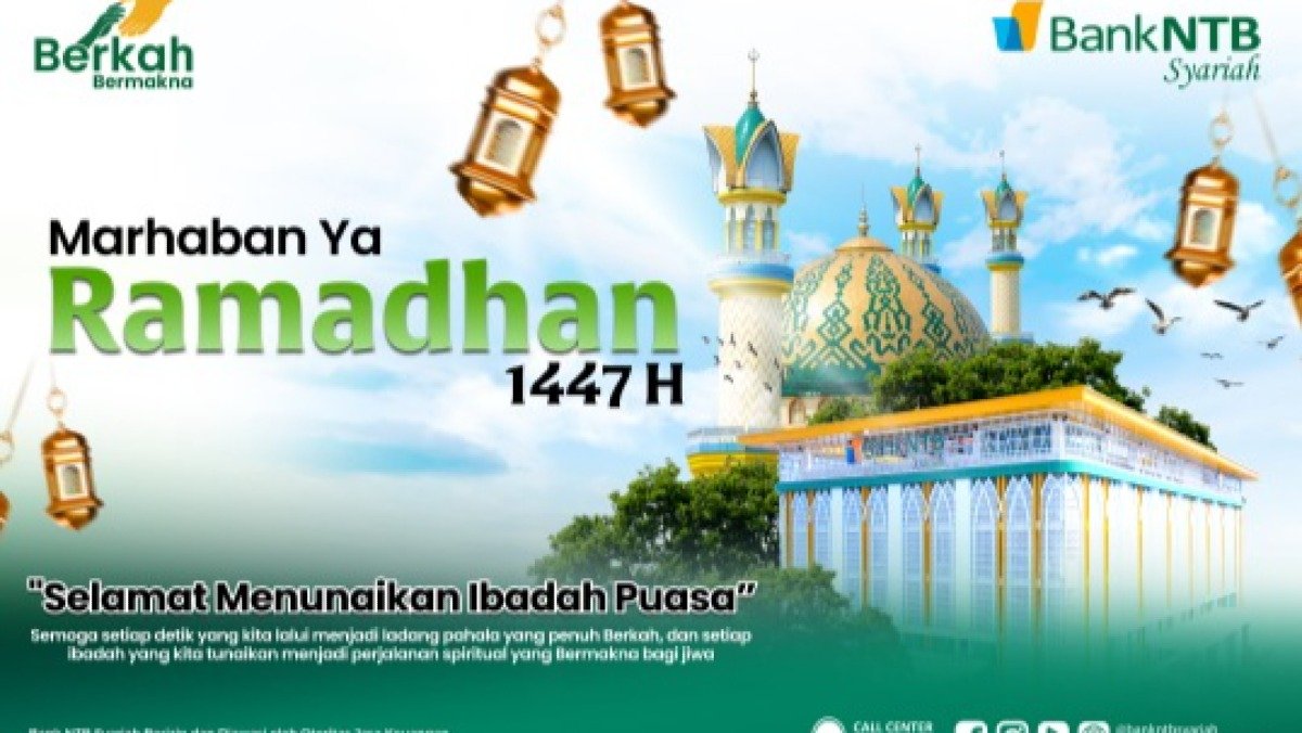 Bank NTB Syariah Cabang Sumbawa Mengucapkan Selamat Menjalankan Ibadah Puasa Ramadhan 1447H/2026M
