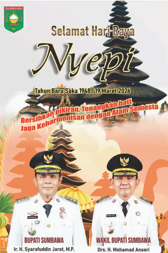 Pemerintah Kabupaten Sumbawa Mengucapkan Selamat Hari Raya Nyepi, Tahun Baru Saka 1948