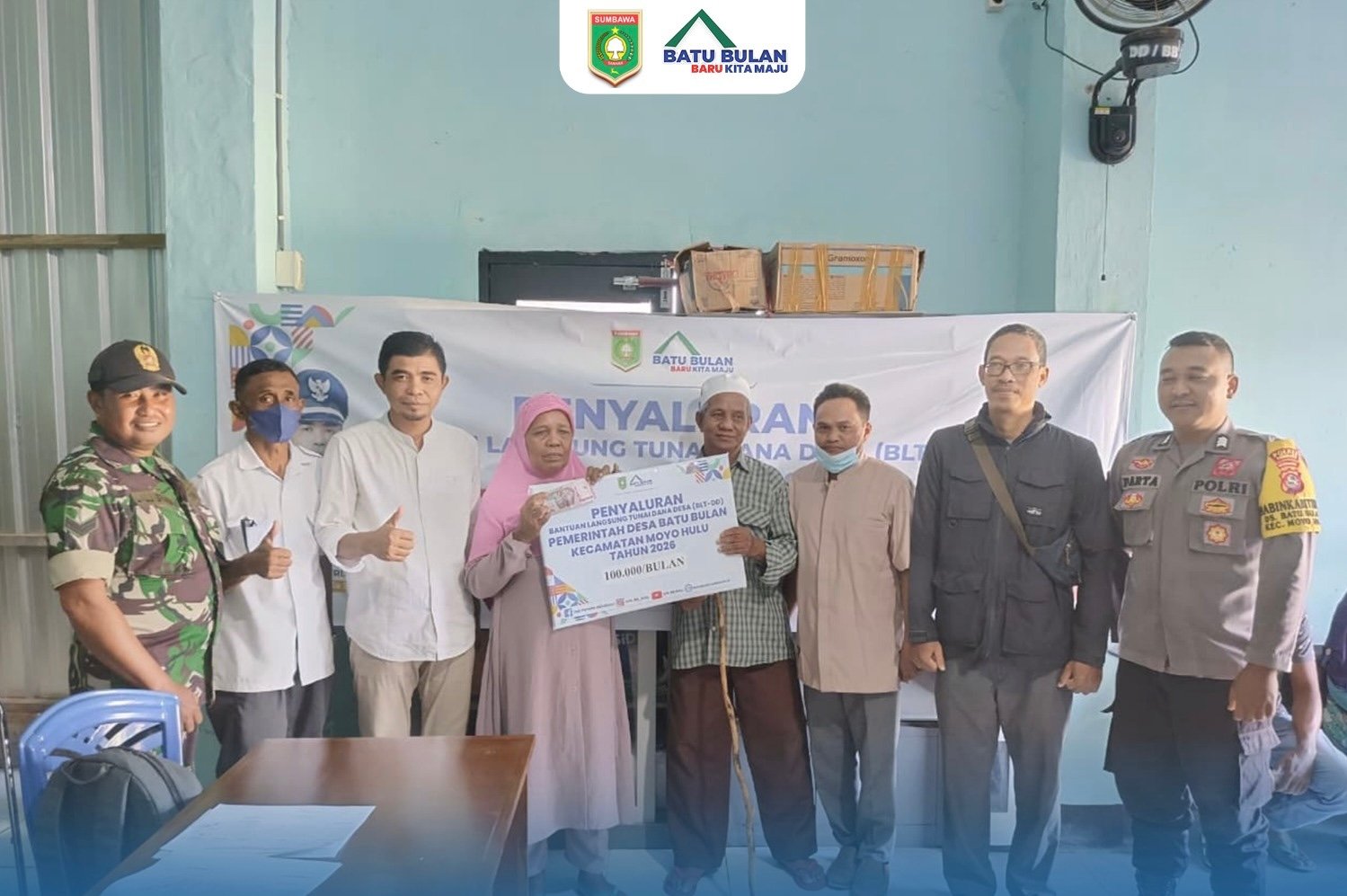 Pemdes Batu Bulan Salurkan BLT-DD Triwulan I 2026 kepada 5 KPM Jelang Idul Fitri