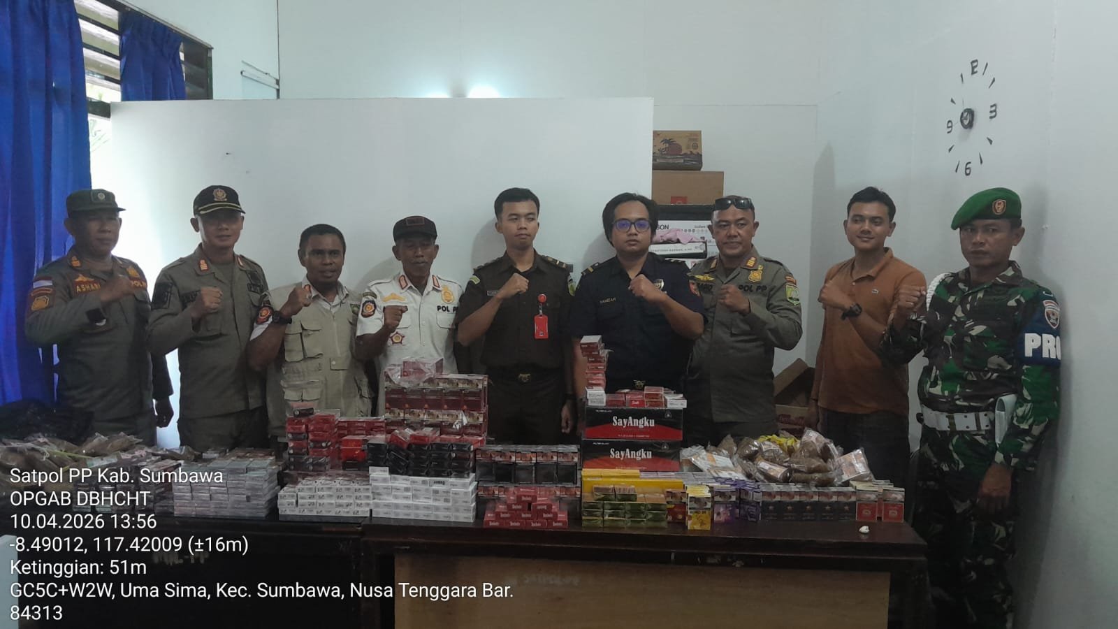 Satpol PP Sita 15.195 Batang Rokok Ilegal 