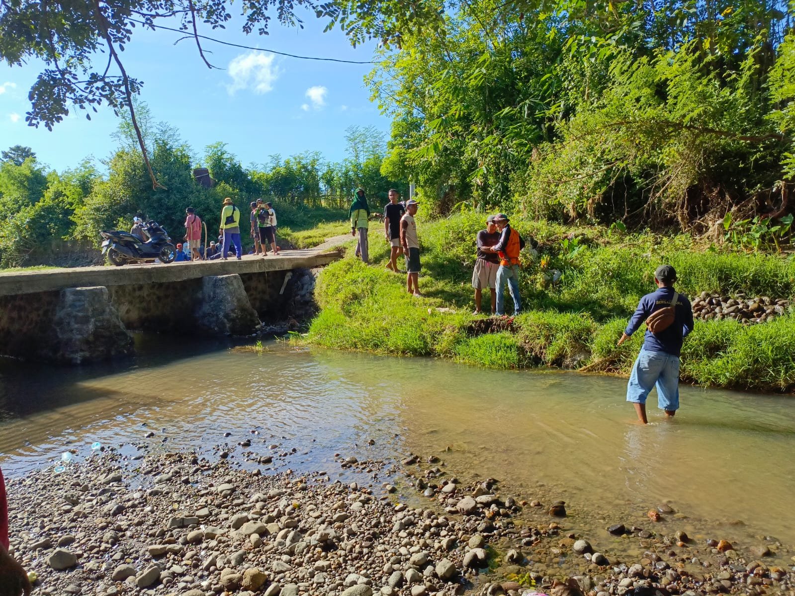Hujan Deras Lima Bronjong di Kalabeso Rusak Berat