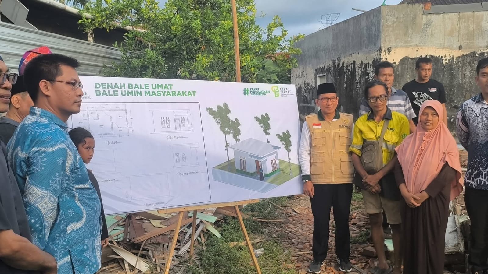 Baznas Sumbawa Mulai Pembangunan BALE UMAT