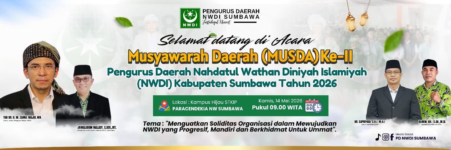 Empat Figur Terbaik Ramaikan Musda II NWDI Sumbawa
