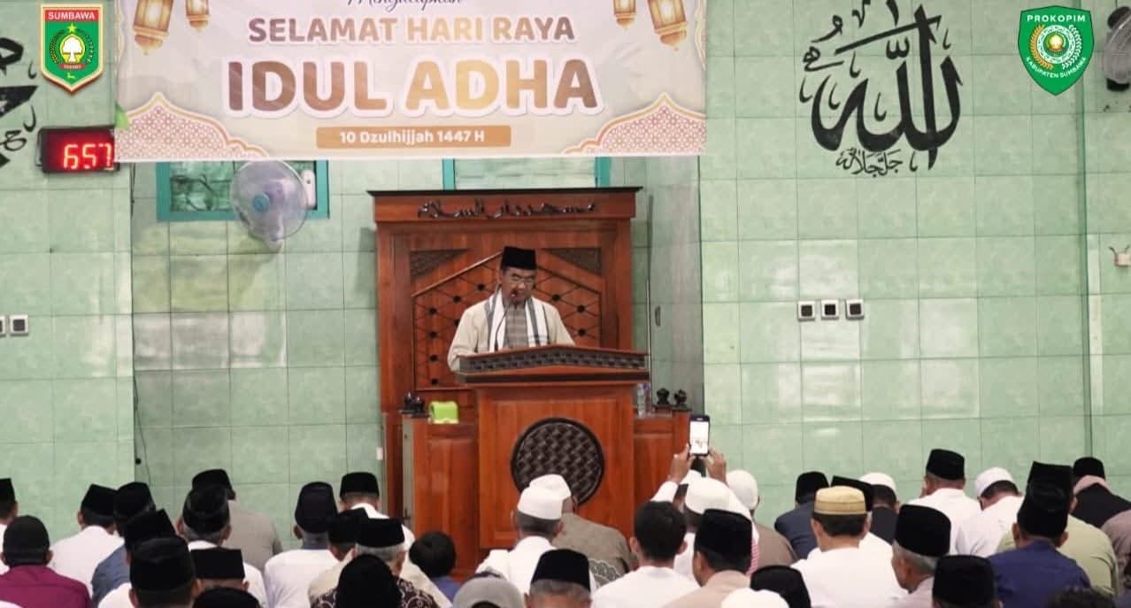 Wabup Sumbawa Tegaskan Makna Kurban dan Kepedulian Sesama