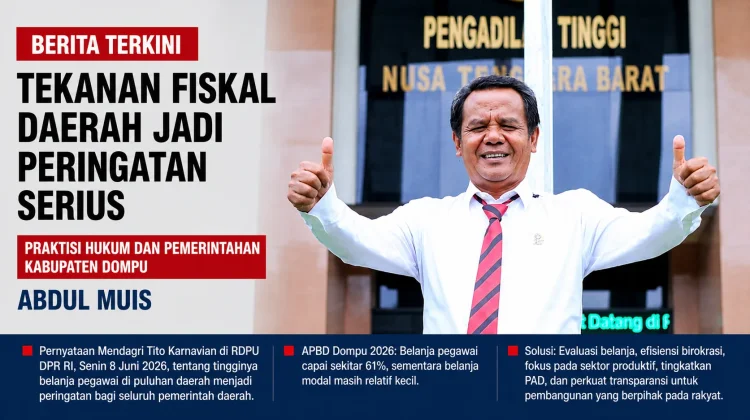 Belanja Pegawai Dompu Dinilai Tekan APBD