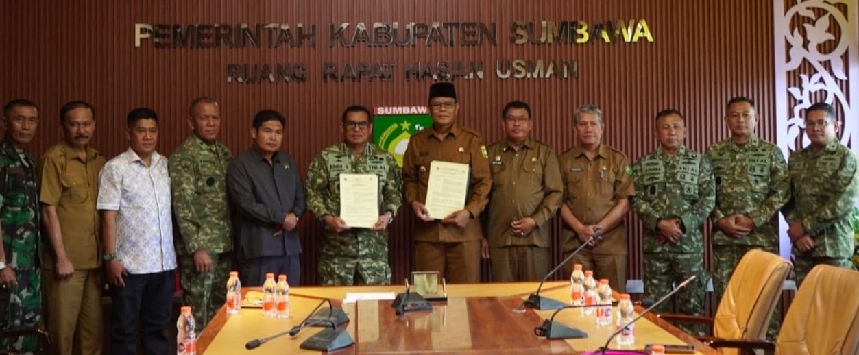 Pemkab Sumbawa Hibahkan 55 Hektar, Yonif Marinir Segera Dibangun