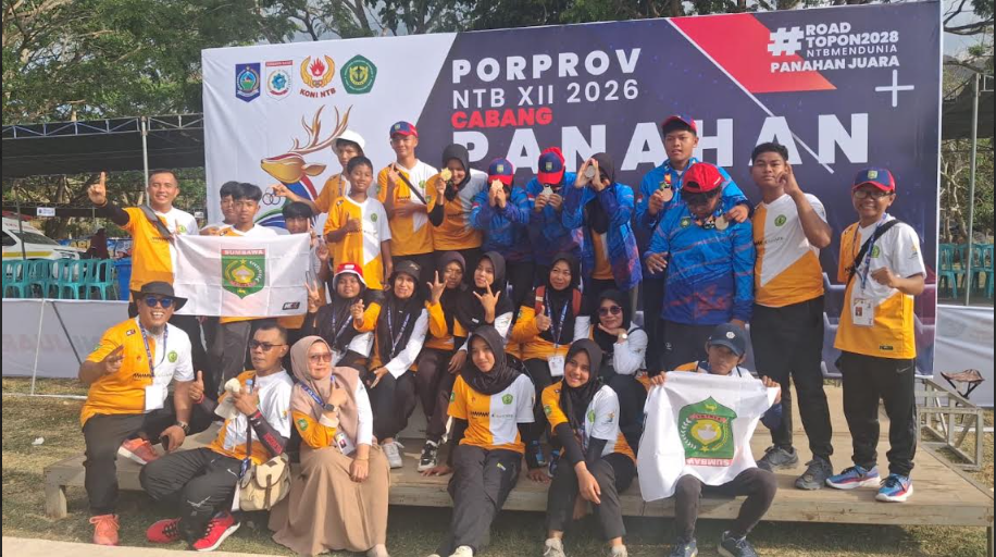 Tim Recurve Sumbawa "Kawinkan" Emas dan Perak di Porprov NTB