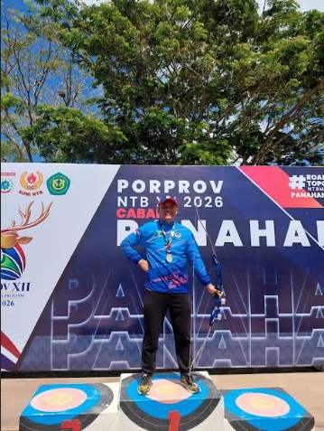  Personel Polres Sumbawa Raih Emas Panahan Porprov NTB