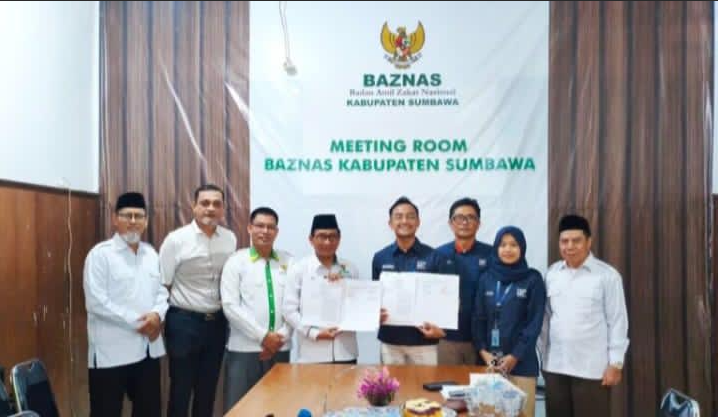  Perkuat Layanan Zakat, Baznas Sumbawa Gandeng Pos Indonesia
