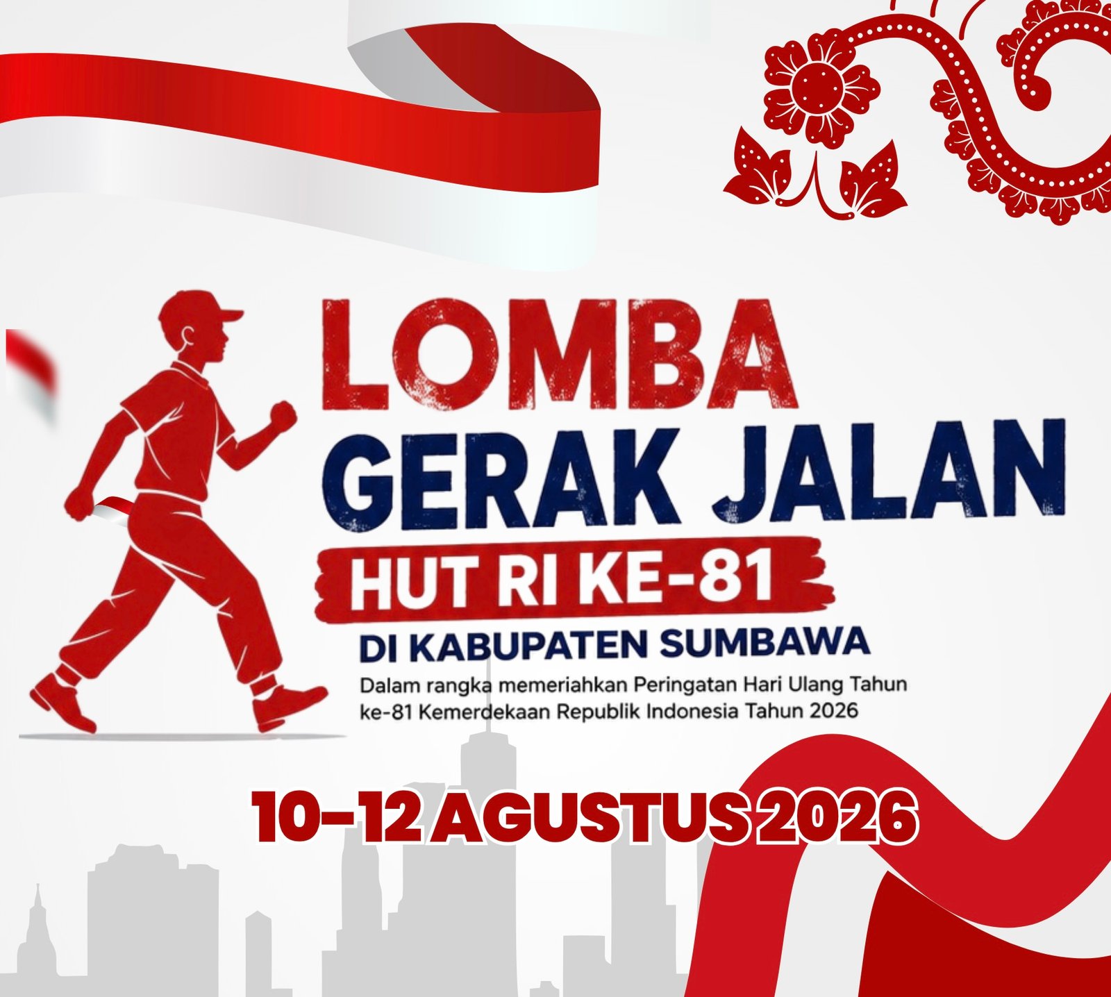 Lomba Gerak Jalan HUT RI ke-81 di Sumbawa Digelar 10–12 Agustus