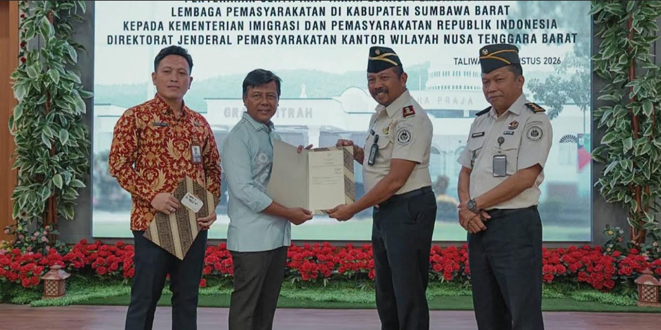  Lahan Lapas KSB Diserahkan, Dorong Segera Pembangunan