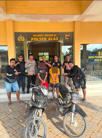  Dua Terduga Pelaku Curanmor Lintas Kecamatan Dibekuk
