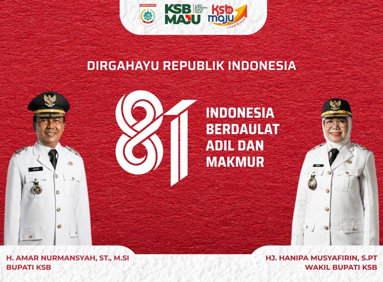 Pemerintah Kabupaten Sumbawa Barat Mengucapkan Selamt HUT ke-81 Republik Indonesia