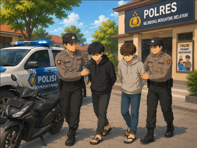  Kepergok Bawa Motor Curian, Dua Remaja Dihakimi Massa