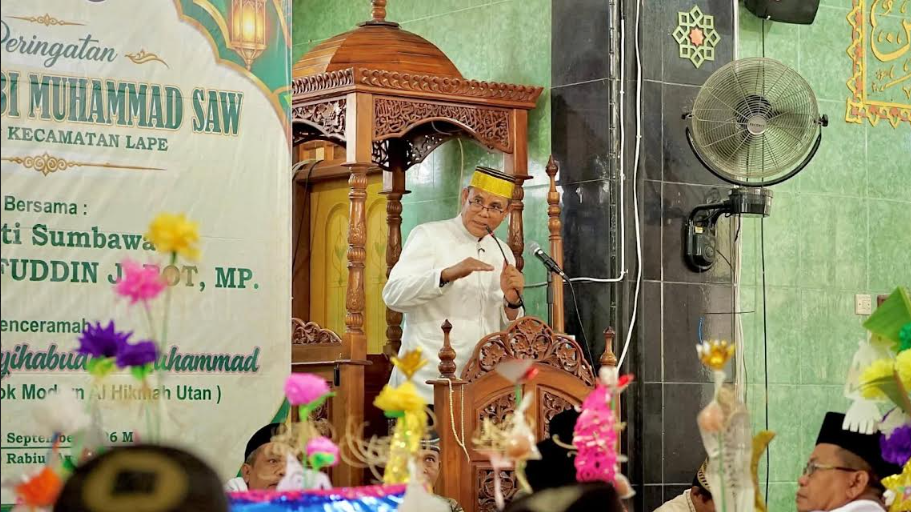  Maulid Nabi di Lape, Bupati Sumbawa Dorong Kepedulian Sosial