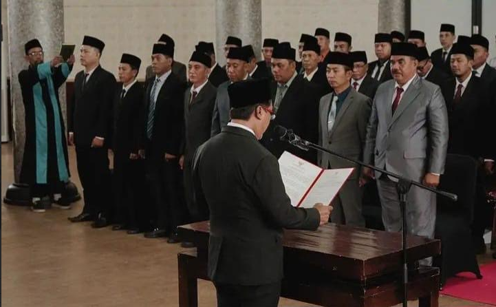  Tiga Camat Baru Diminta Kawal Pilkades KSB