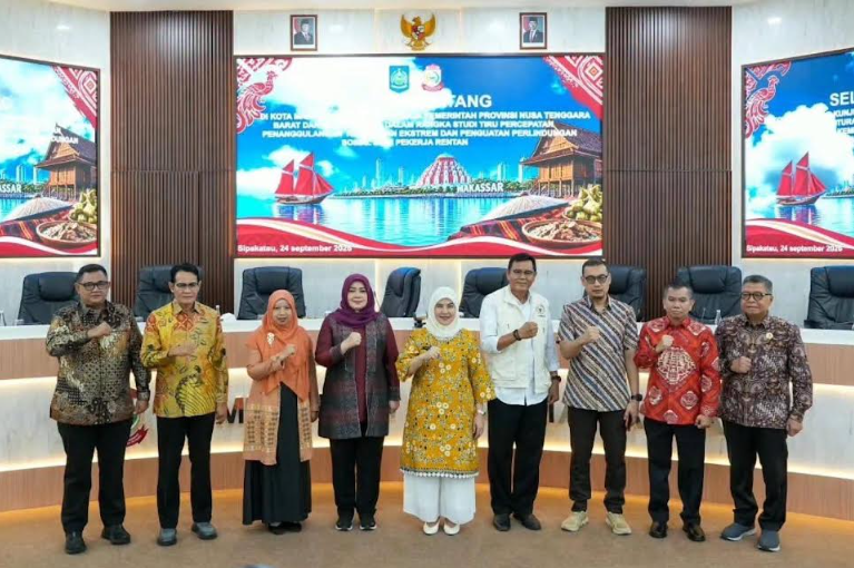  Sumbawa Pelajari Perlindungan Pekerja Rentan ke Makassar
