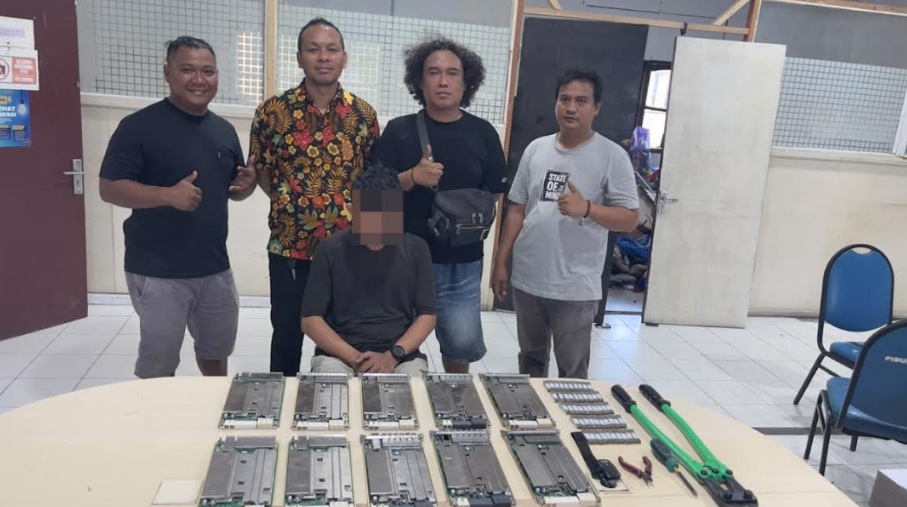  Polisi Bekuk Pencuri Perangkat Tower XL Rp110 Juta