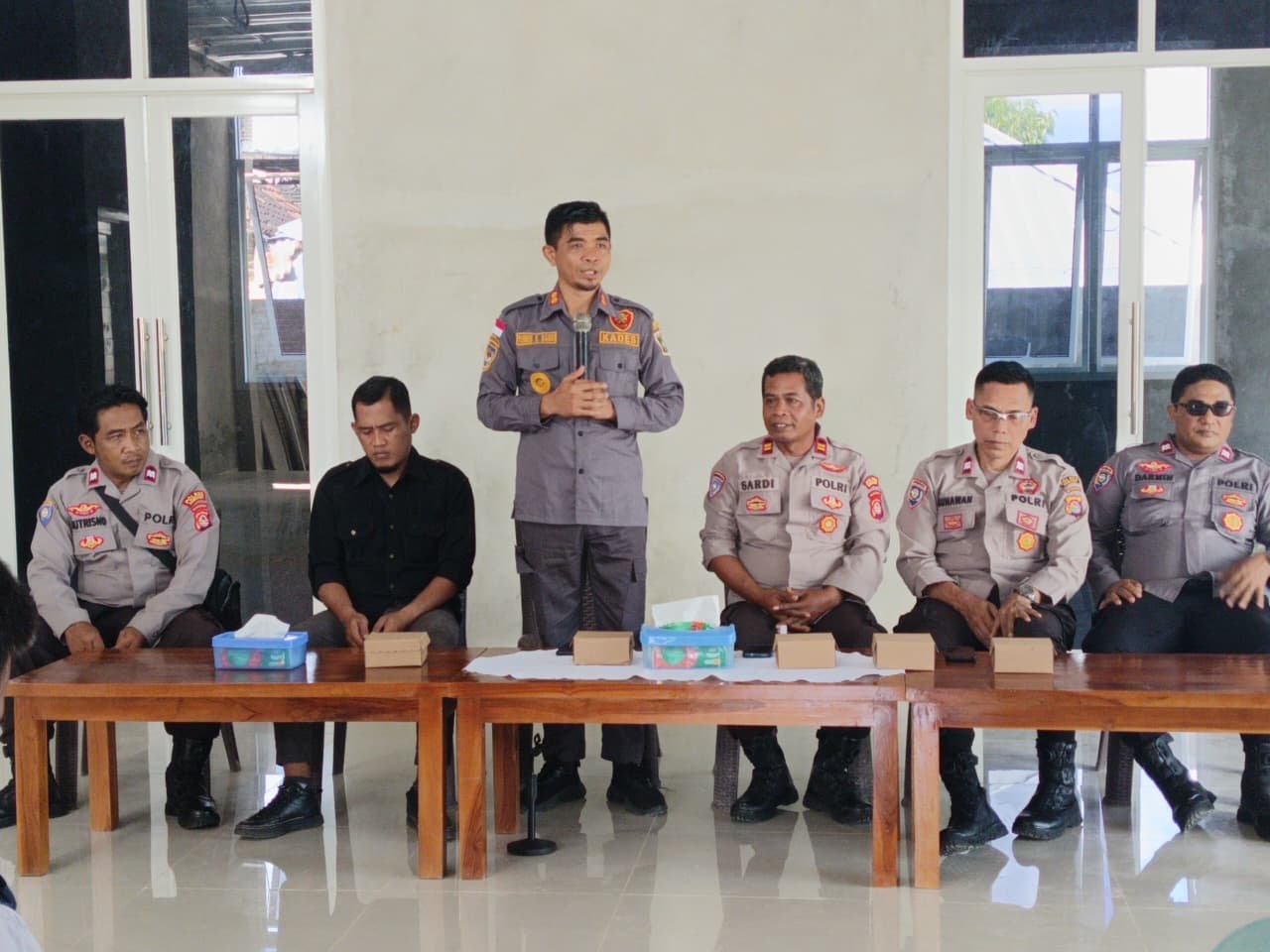 Sat Binmas Polres Sumbawa Gelar Penyuluhan Kamtibmas di Desa Batu Bulan