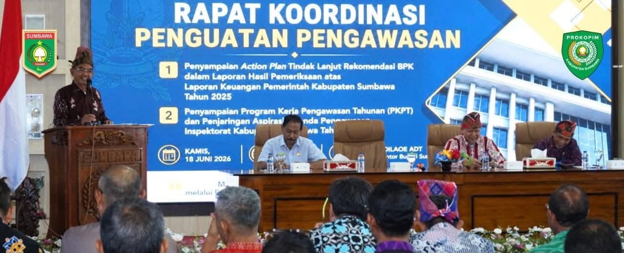 Wabup Sumbawa Tekankan Pengawasan dan Perkuat Akuntabilitas Pemerintahan