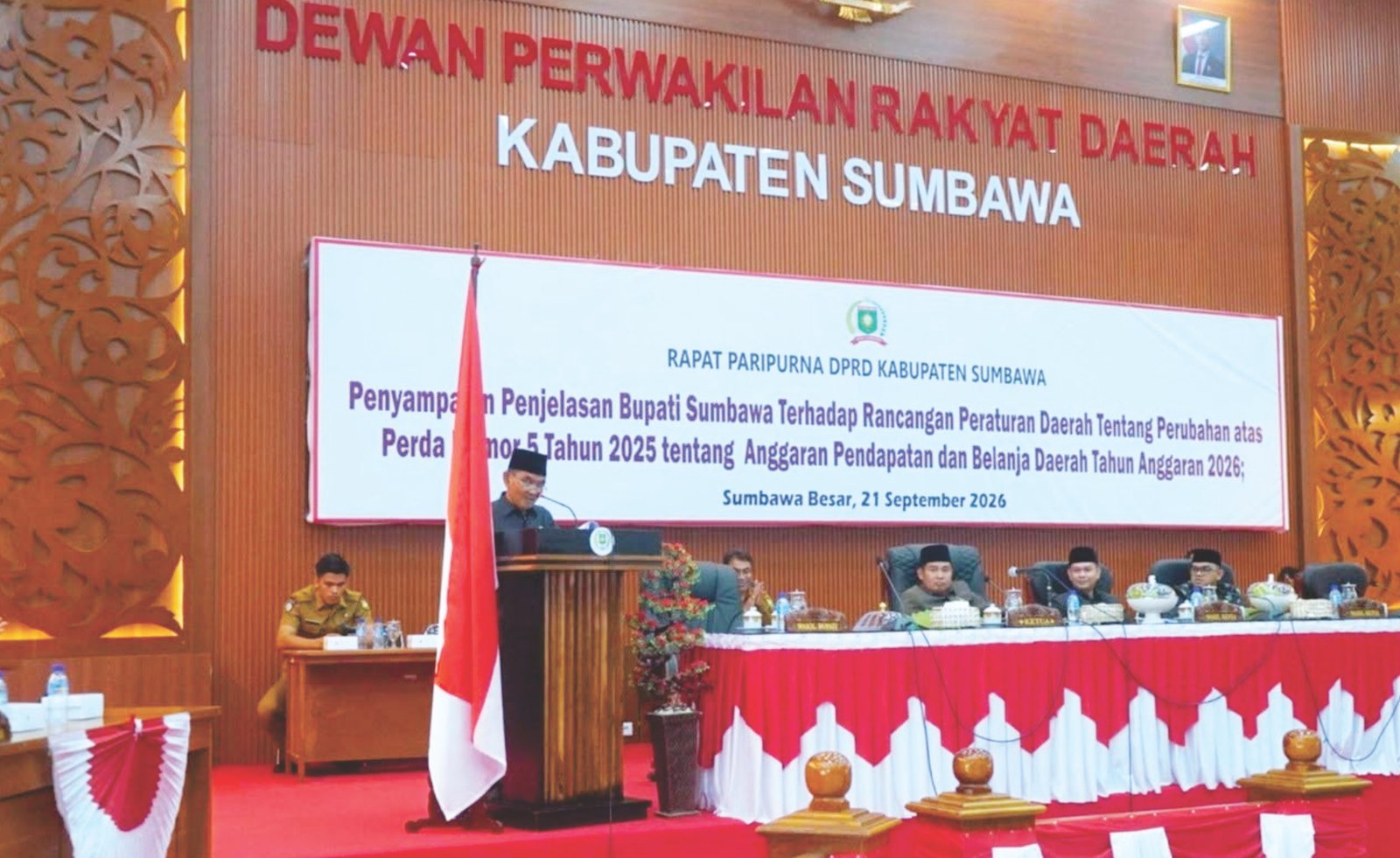 Bertambah 45,83 M, Wabup Sampaikan Penjelasan atas Rancangan Perda Perubahan APBD 2026