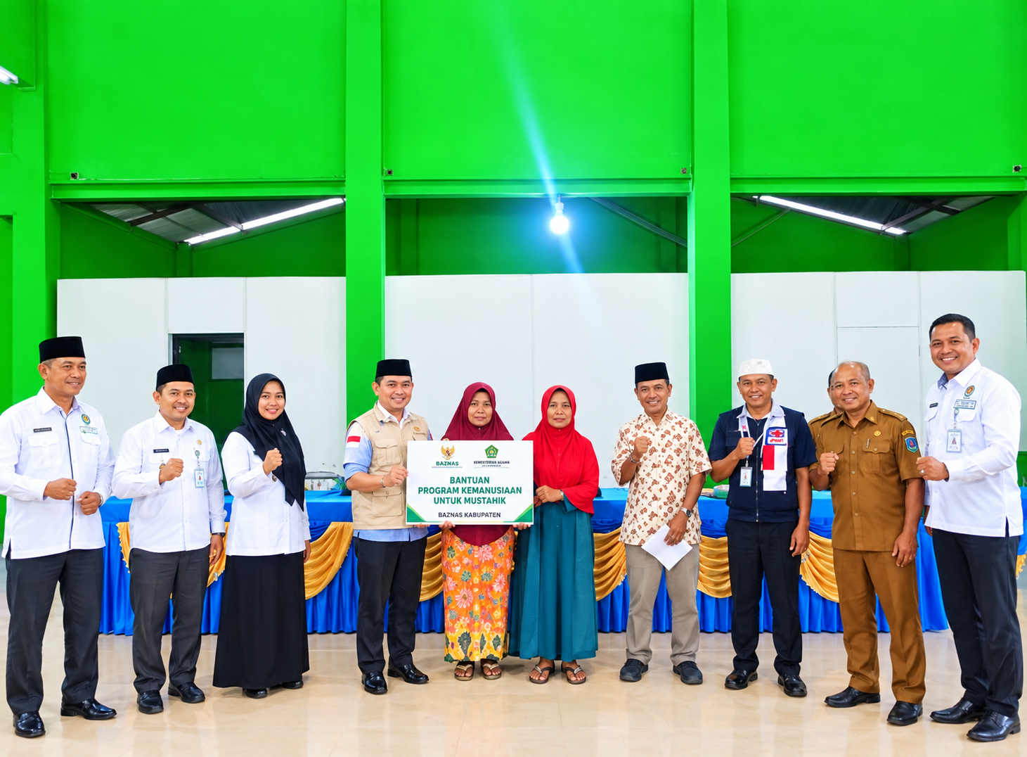 100 Mustahik Berang Rea Terima Bantuan Baznas